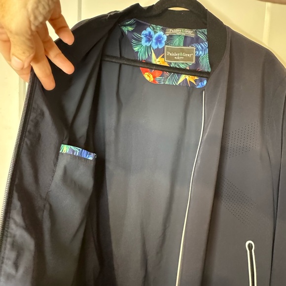 Paisley & Gray Slim Fit Track Jacket size Large - Picture 5 of 15